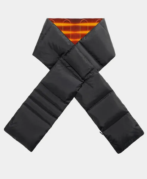 Heated Puffer Down Scarf Long