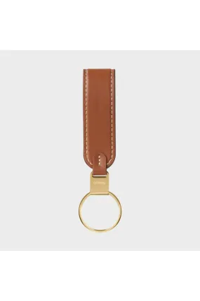 Caramel Leather Loop Keychain