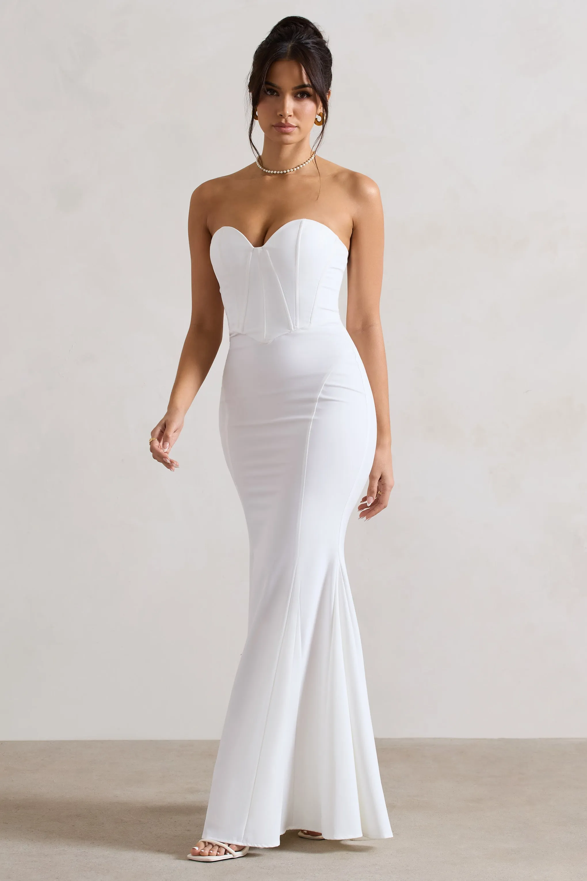 Idyllic Cream Strapless Maxi Dress