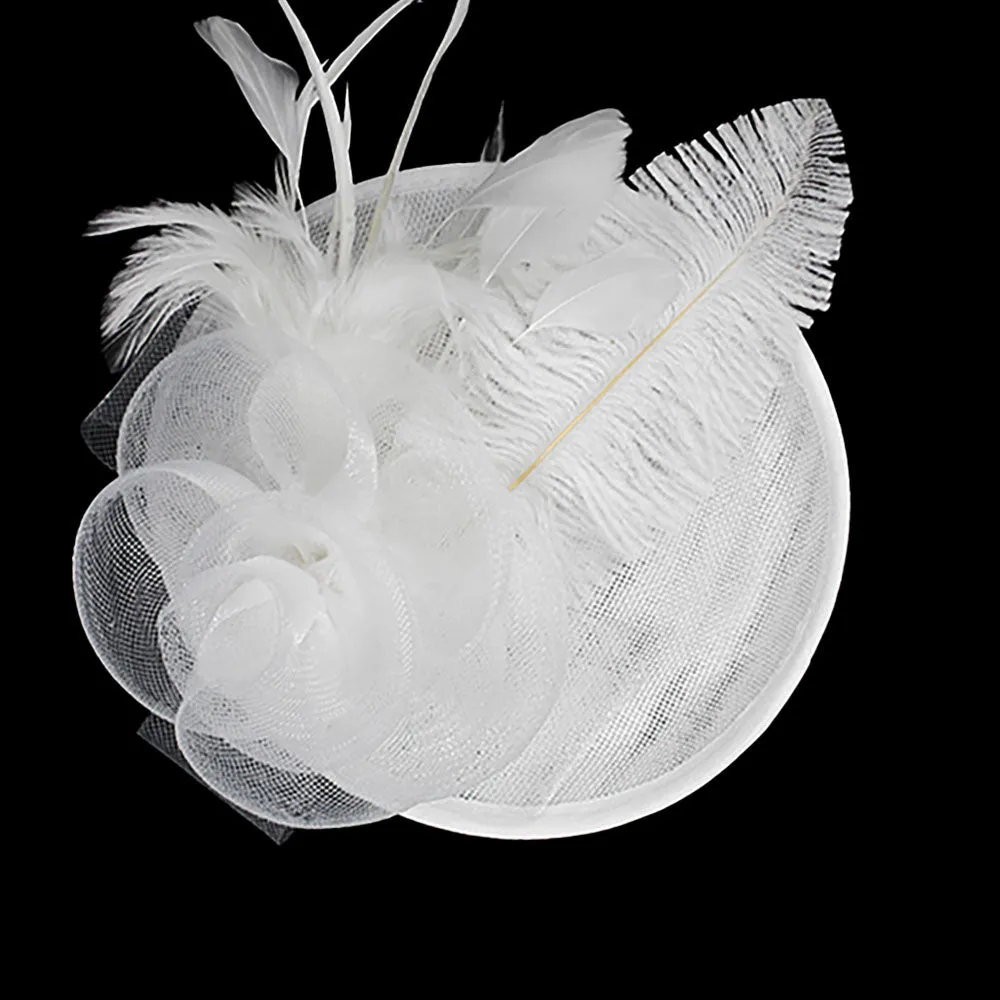 iLLASPARKZ Feather Leaf Flower Fascinator / Headband