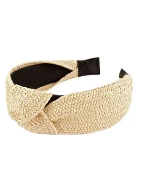 Rattan Headband in Ivory