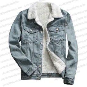 Kevin Garvey Denim Shearling Jacket