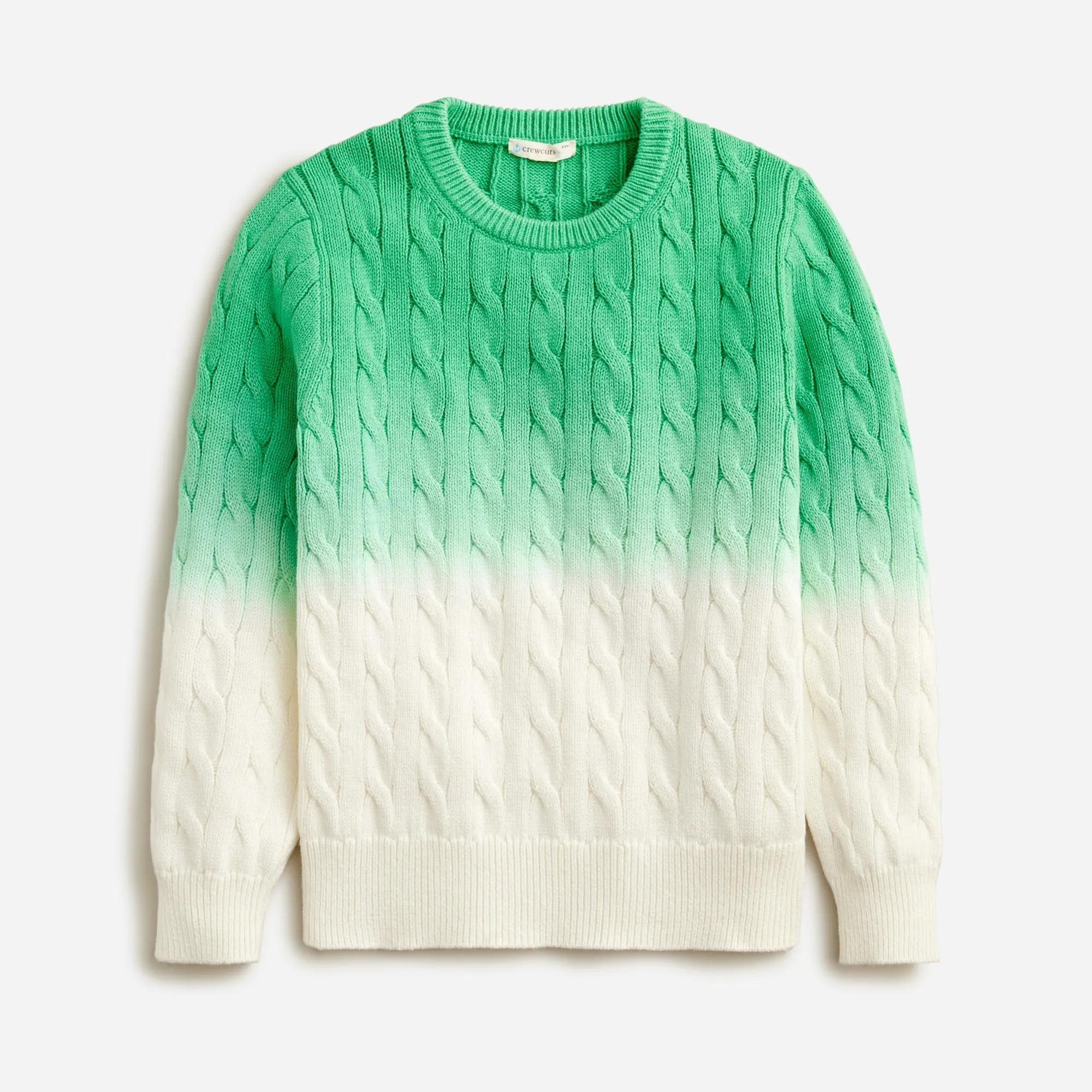 Dip-Dyed Cable-Knit Sweater