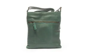 Leah Pine Green Crossbody Bag