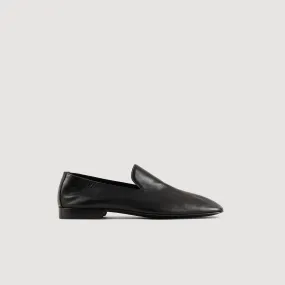 classic leather slip-on shoes