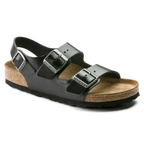 Leather Birkenstock Milano Soft Footbed