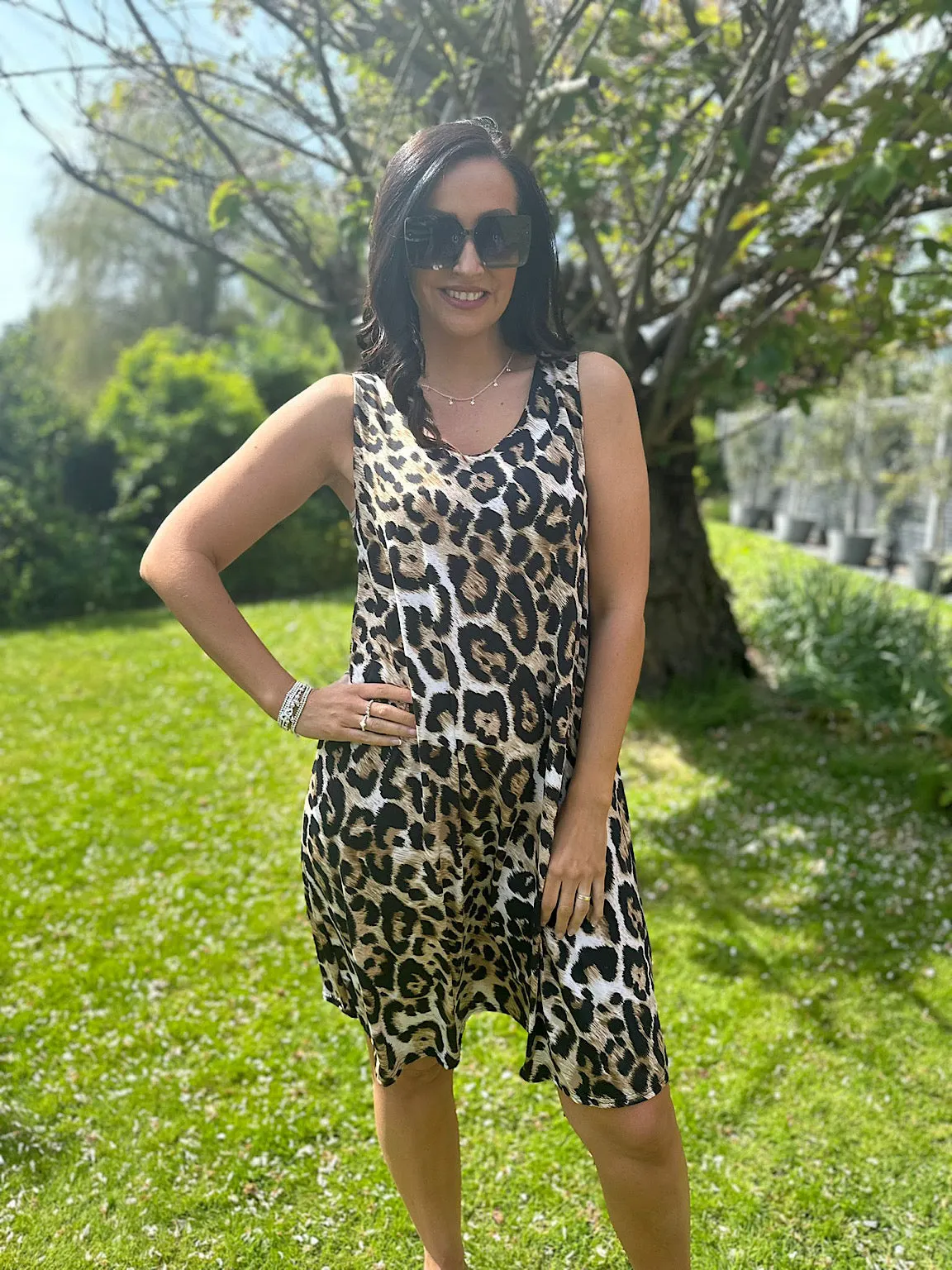 Leopard Sleeveless Dress