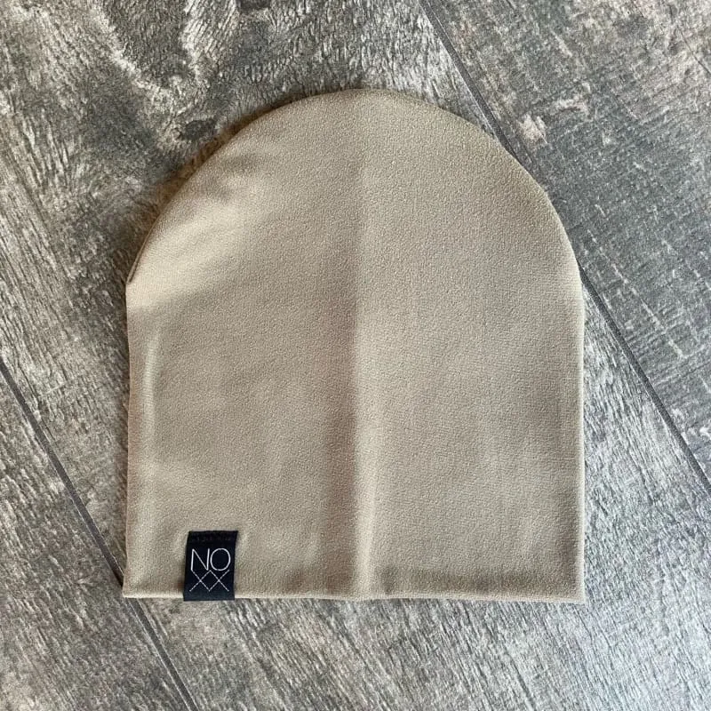 Light Olive Jersey Knit Beanie