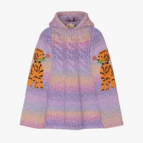 Lilac Wool Cat Poncho