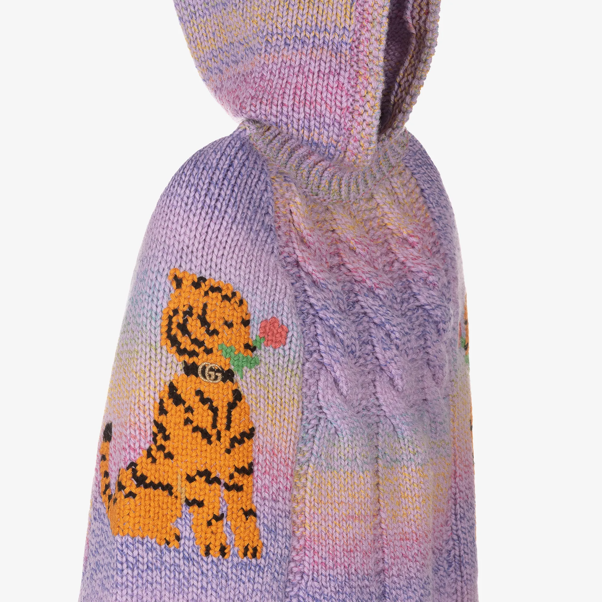 Lilac Wool Cat Poncho