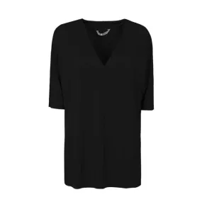 Black LINFA Blouse for Women