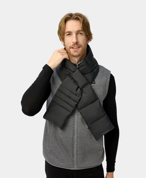 Long Unisex Heated Puffer Down Scarf