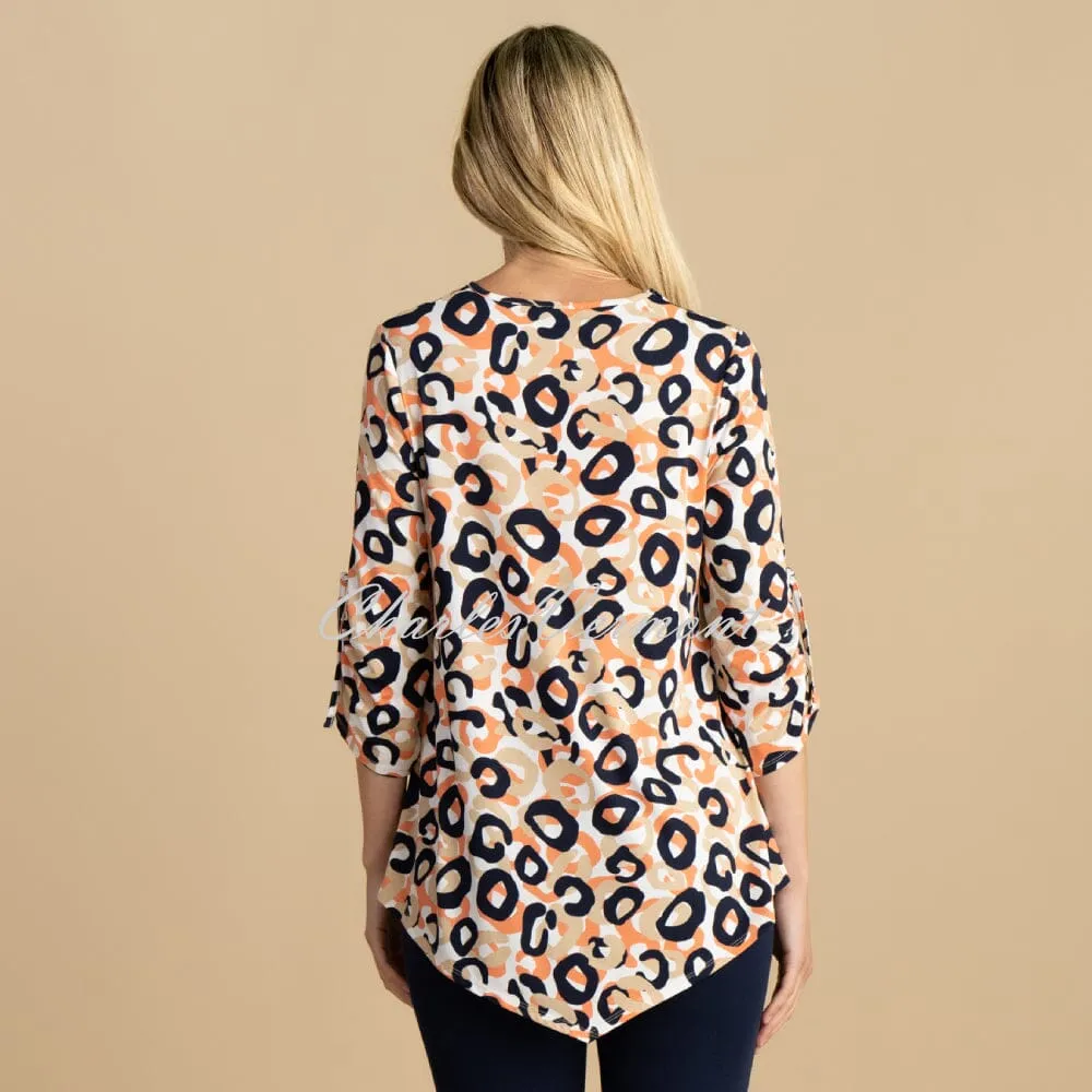 Marble Animal Patterned Top