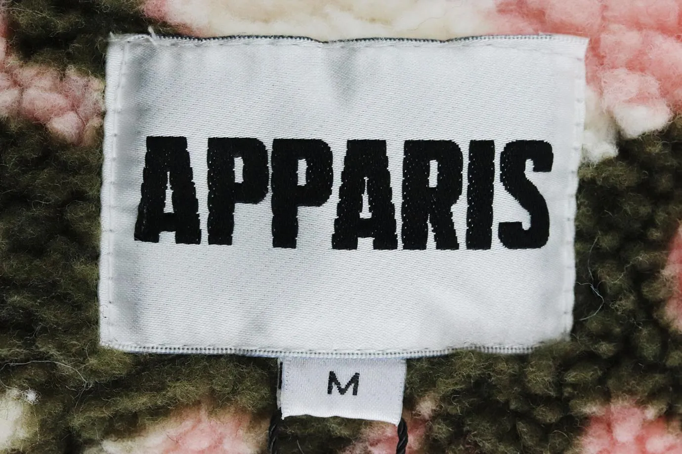 Medium Camouflage Print Faux Shearling Jacket by APPARIS