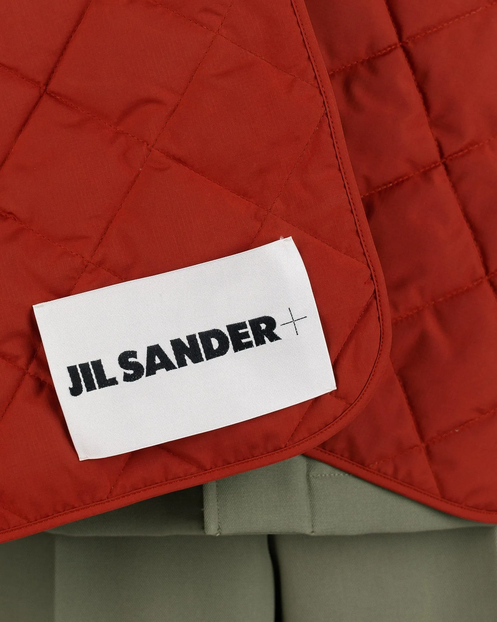 Medium Red Jil Sander Down Scarf