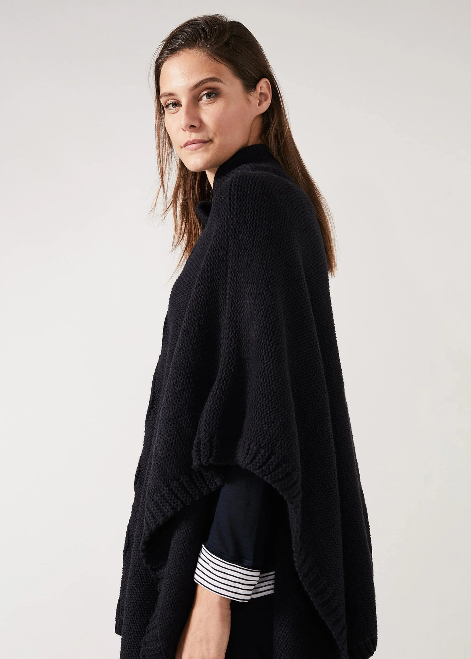 Melly Cable Knit Poncho