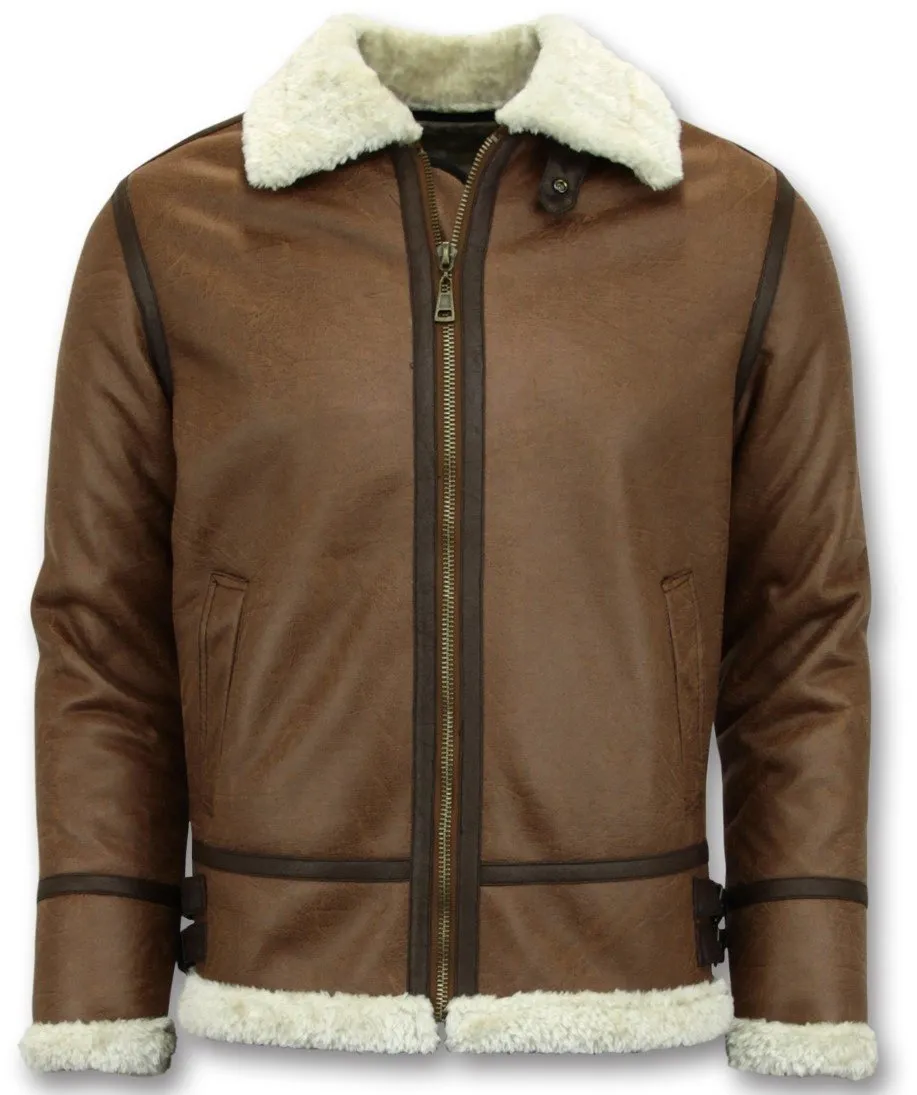 Brown Men's Shearling Jacket