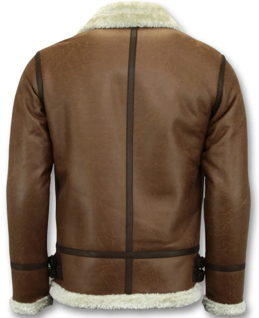 Brown Men's Shearling Jacket