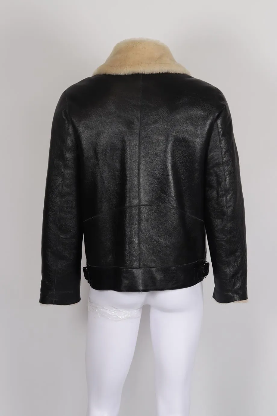 Men's Shearling Lined Leather Jacket from Paul Smith