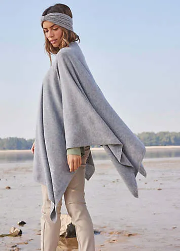 Merino Wool Poncho Look Again by bonprix