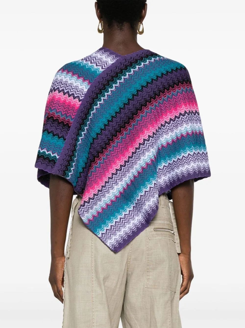 Missoni Zig Zag Wool Poncho