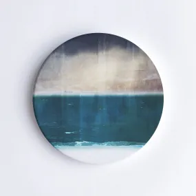 Port Beach Ceramic Coaster Moody Skies