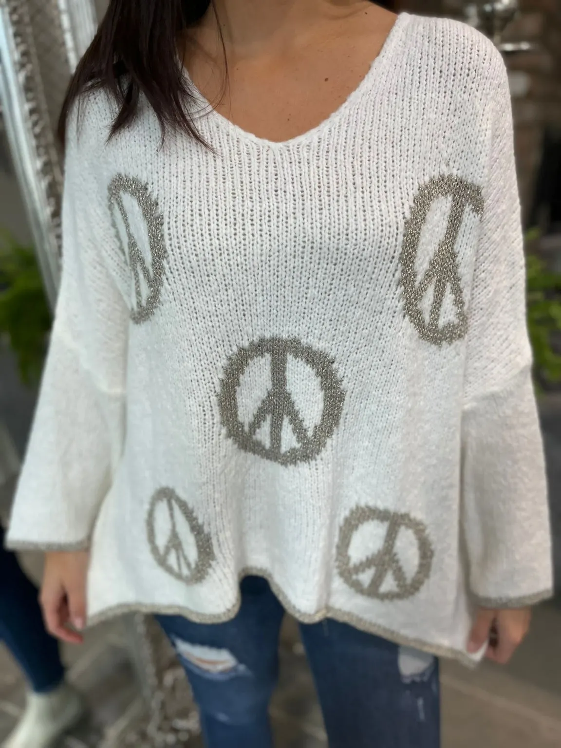 Joanie Multi Peace Sweater