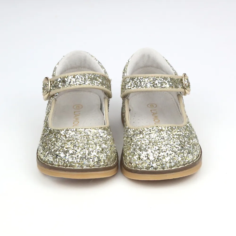 Holiday Glitter Mary Janes by Natasha