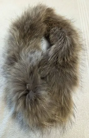 Natural “snake” fur scarf