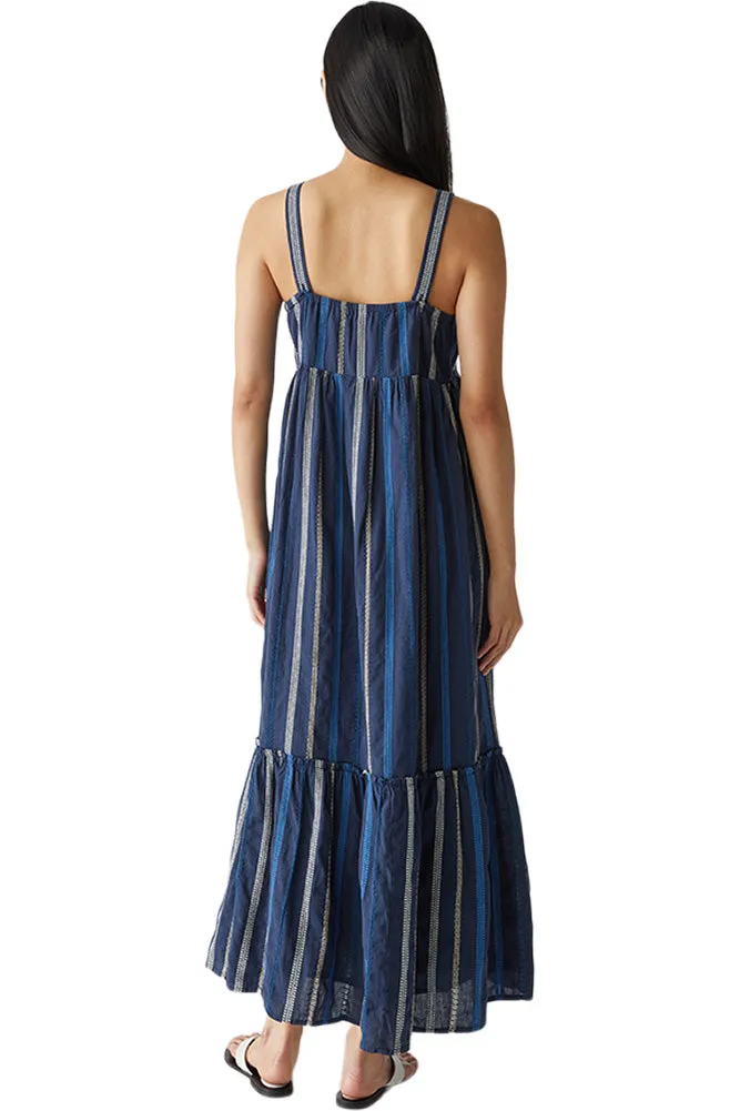 Michael Stars Keeley Maxi Dress Nocturnal Stripe