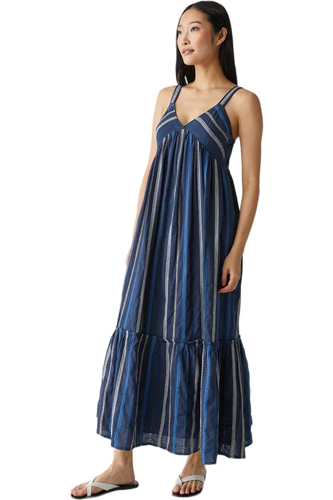 Michael Stars Keeley Maxi Dress Nocturnal Stripe