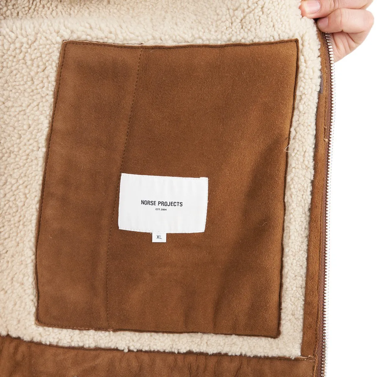 Norse Projects Camel Elliot Shearling Jacket