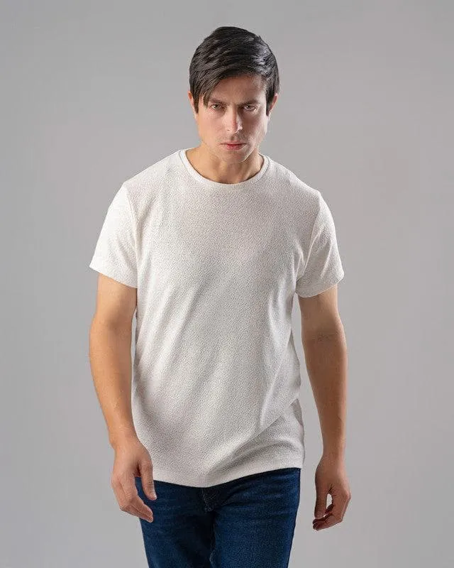 Knit T shirt OFF WHITE