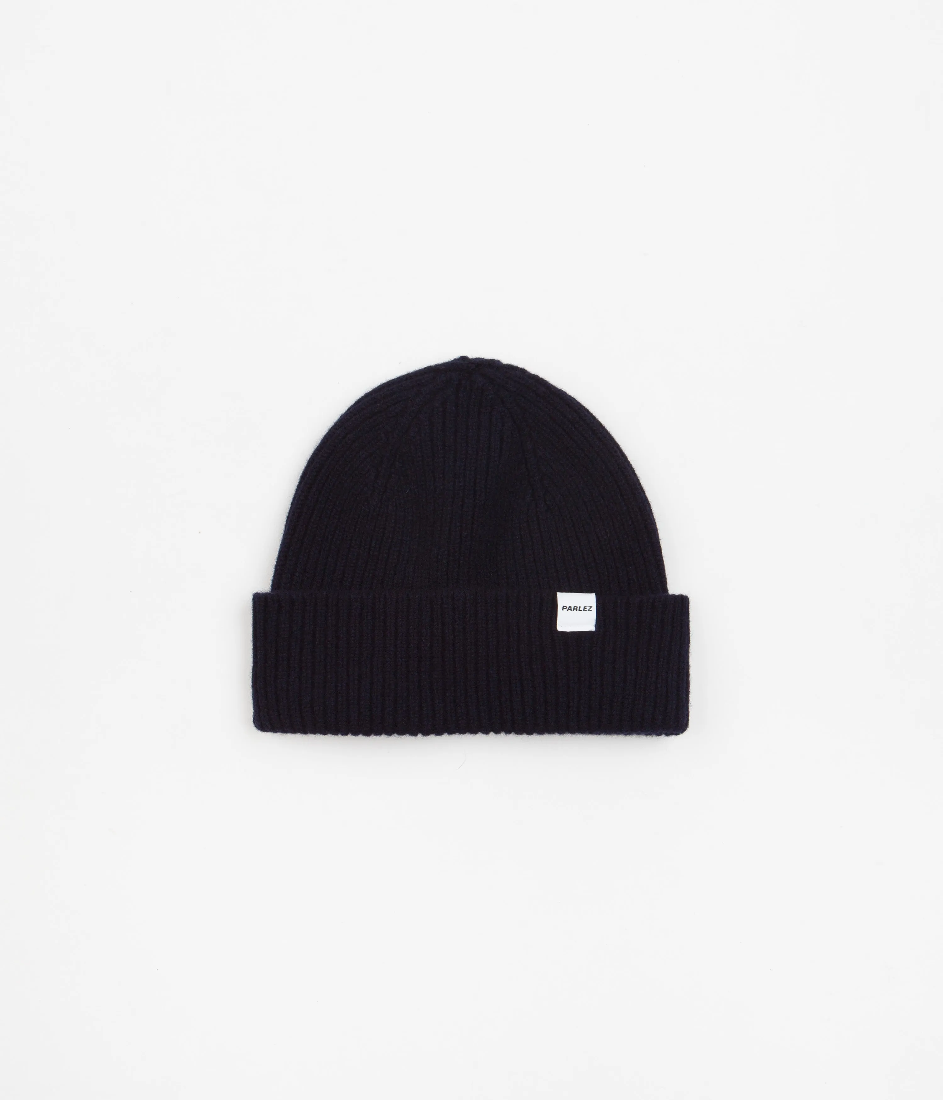 Navy Parlez Cooke Heavy Knit Beanie