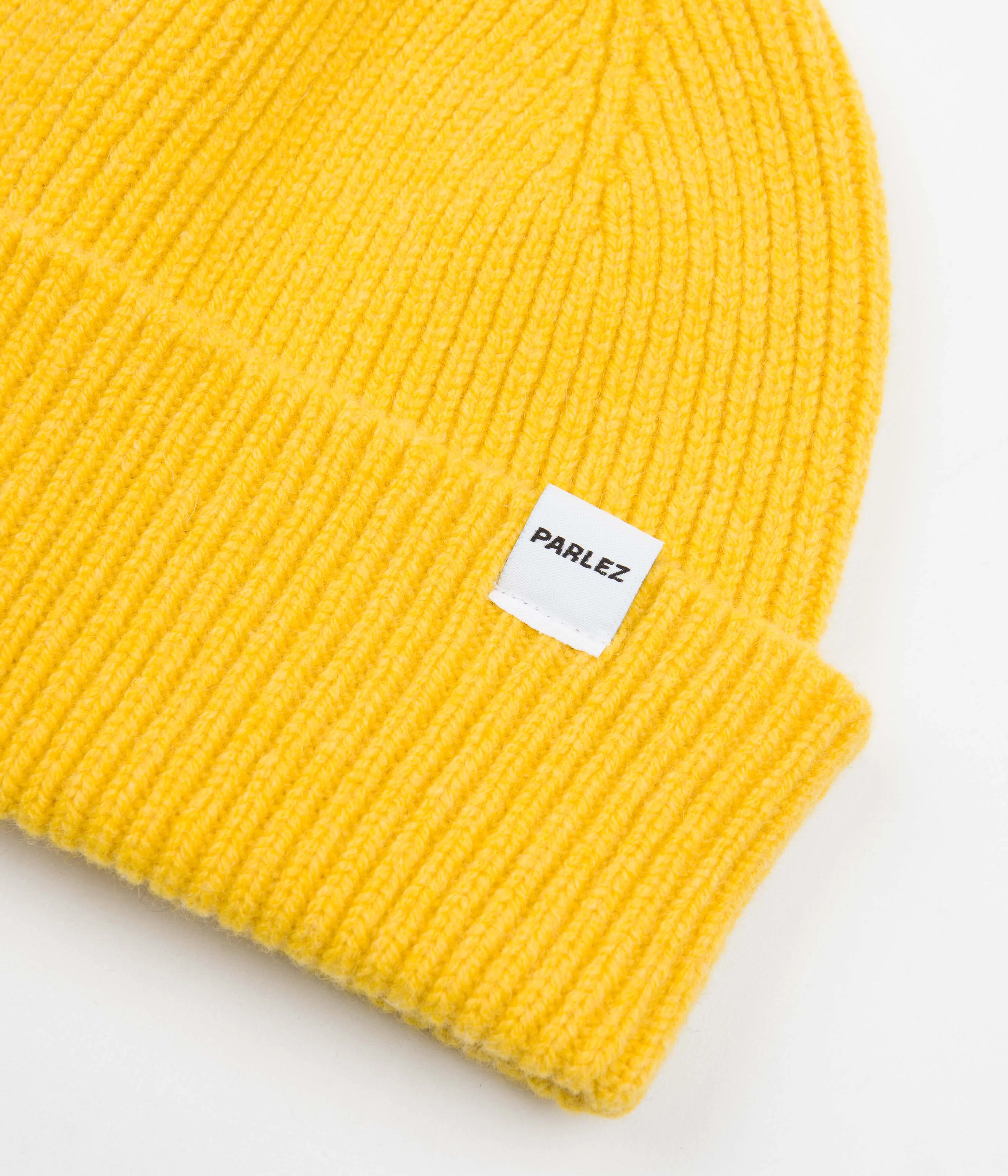 Yellow Parlez Cooke Heavy Knit Beanie