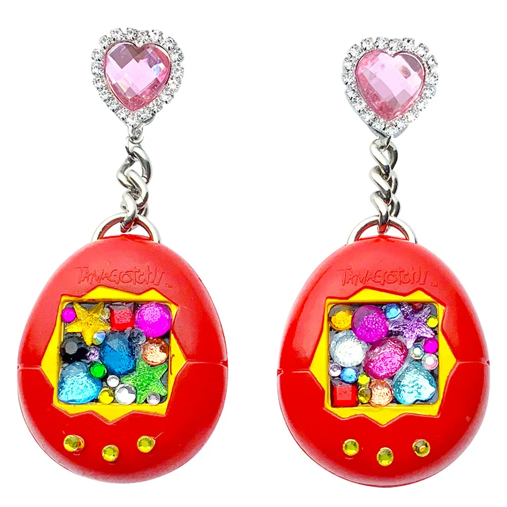 Vintage Tamagotchi Charm Earrings