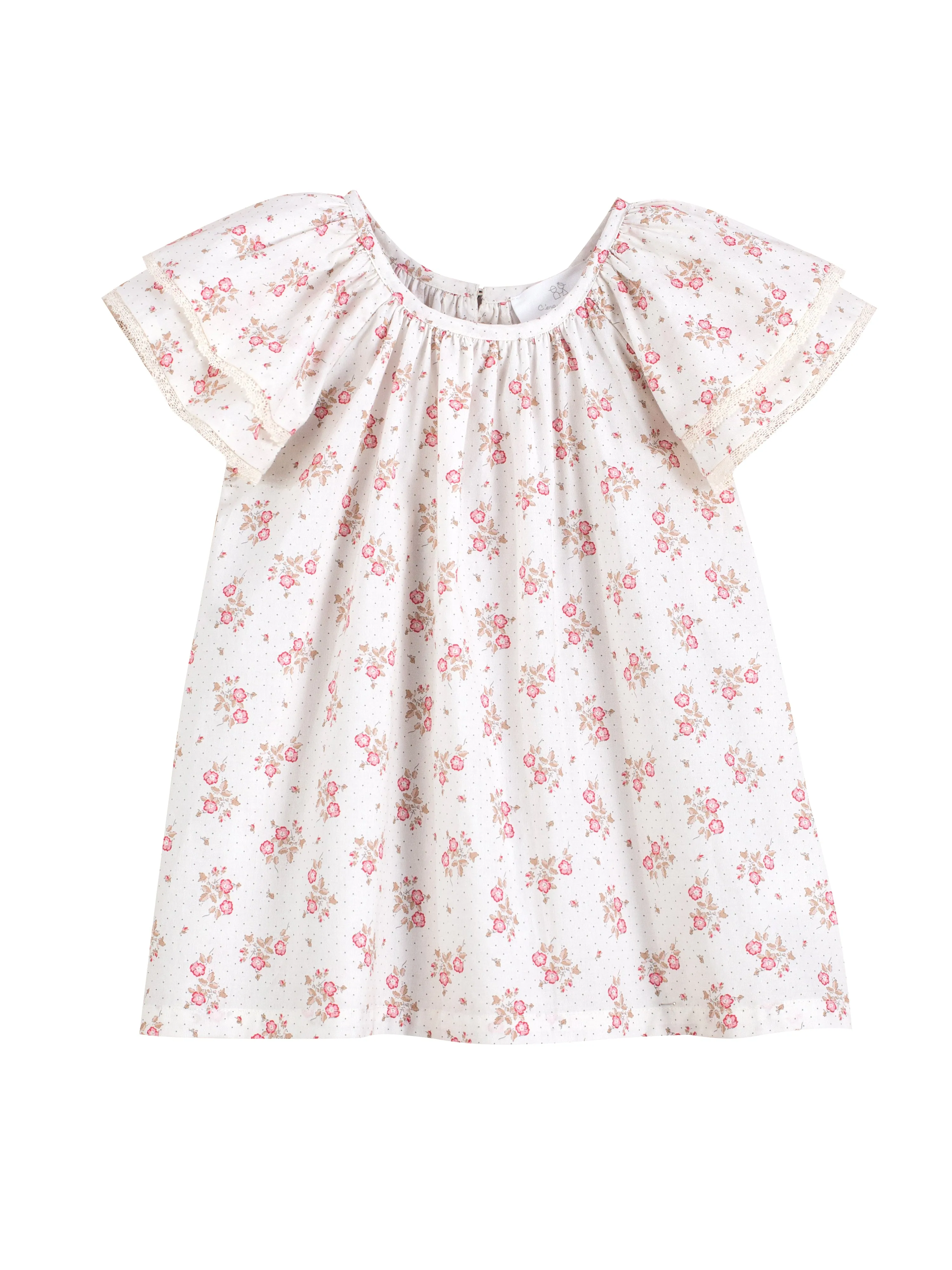 Pink Flower Carlotta Shirt