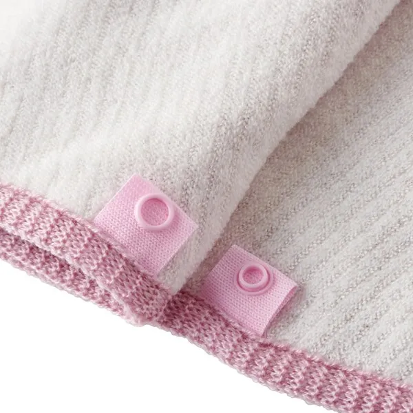 Pink Miki House Cable Knit Poncho