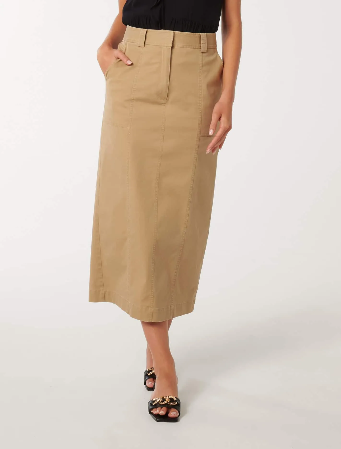 Farrah Maxi Skirt with Pintuck Detail