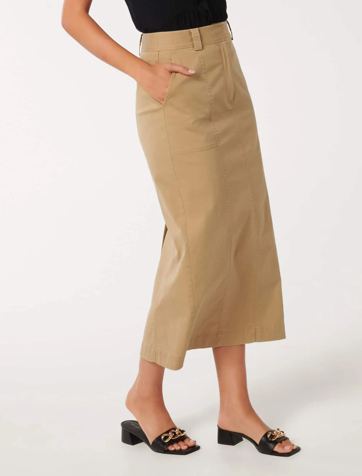 Farrah Maxi Skirt with Pintuck Detail