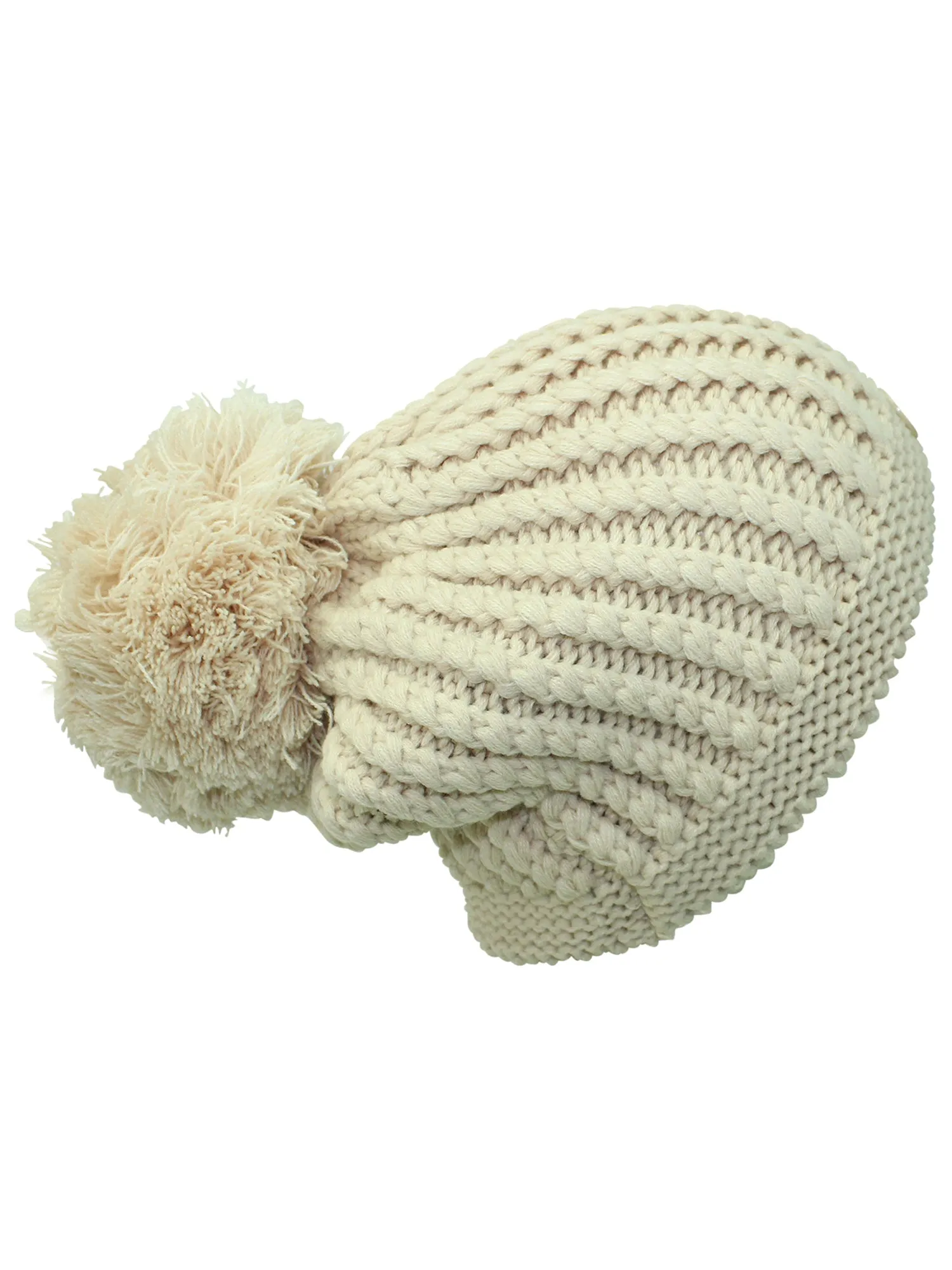 Pom Pom Knitted Beanie Cap Hat