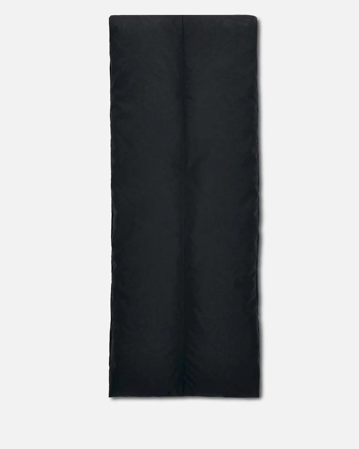 Black Recycled Polyester Down Scarf