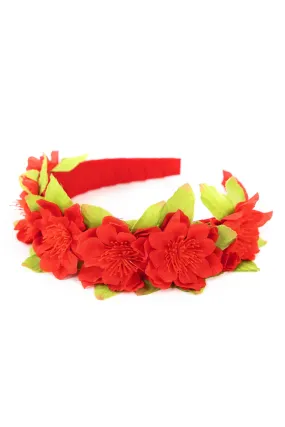 Red Floral Headband