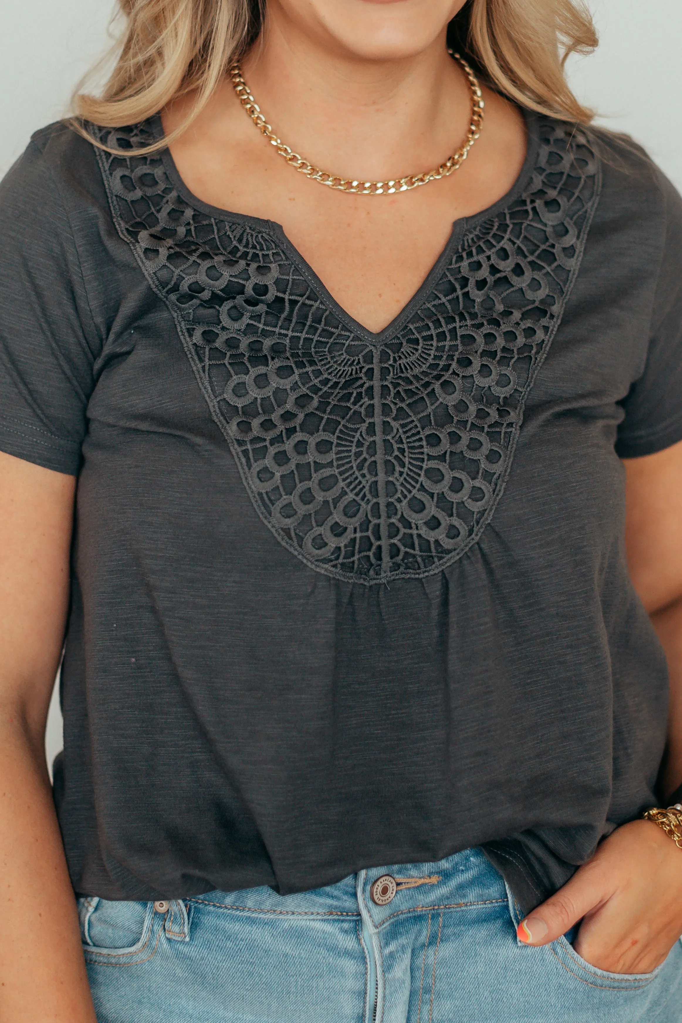 Crochet Detail Top