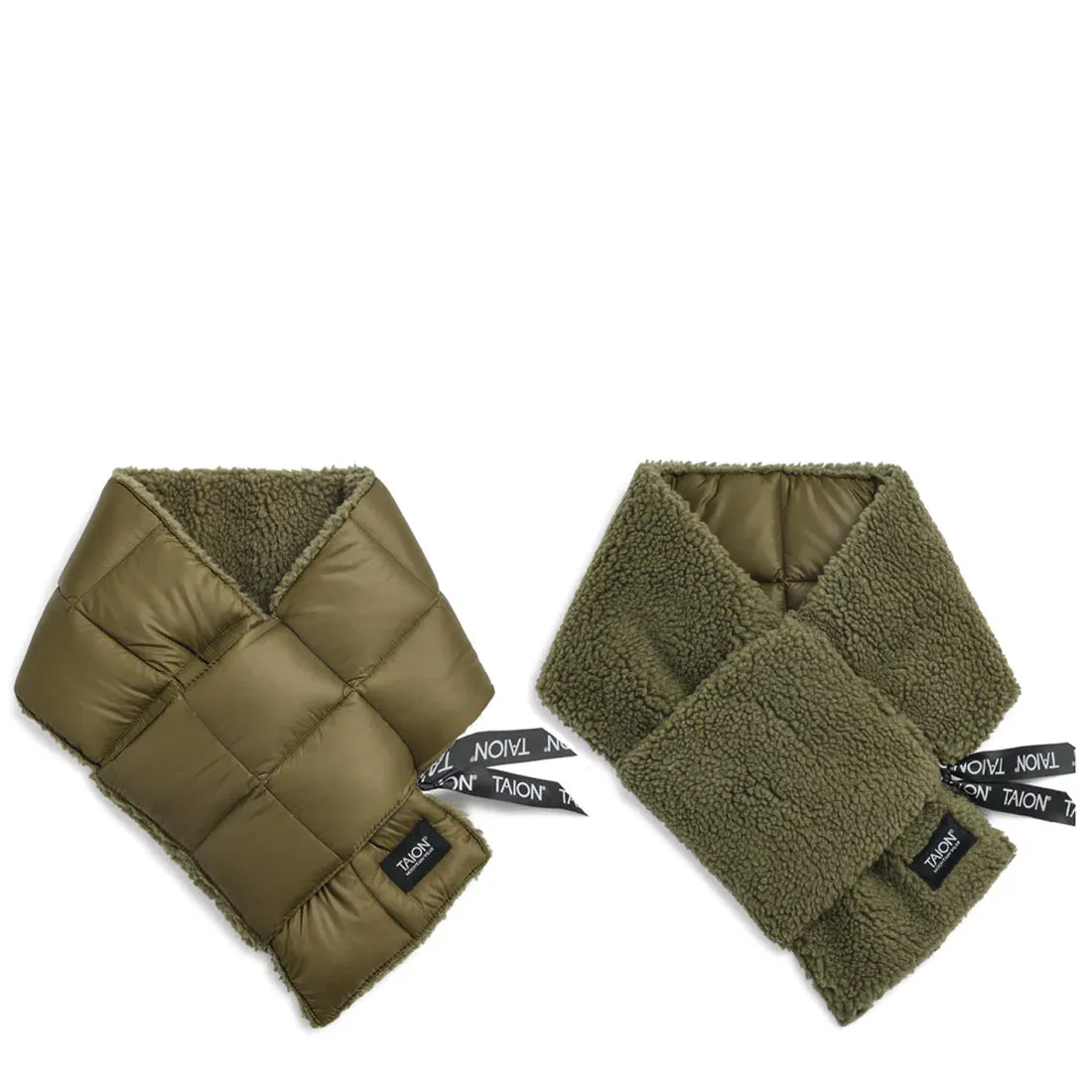 Reversible Mountain Down Scarf Olive D. Olive