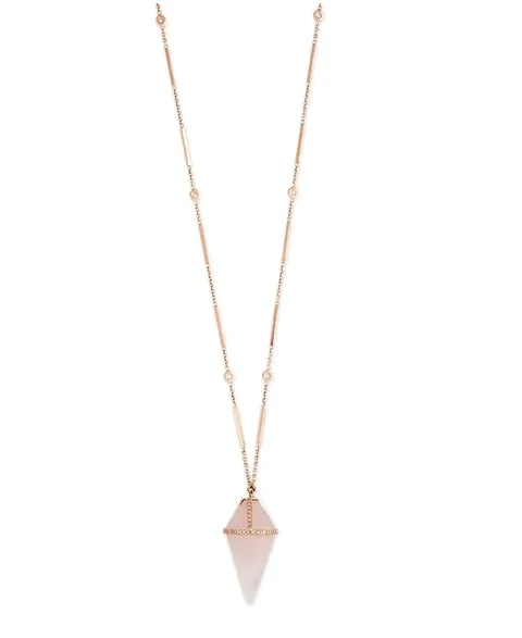 Rose Quartz Pendulum Necklace