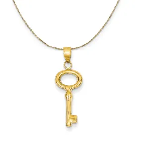 Round Top Key Necklace