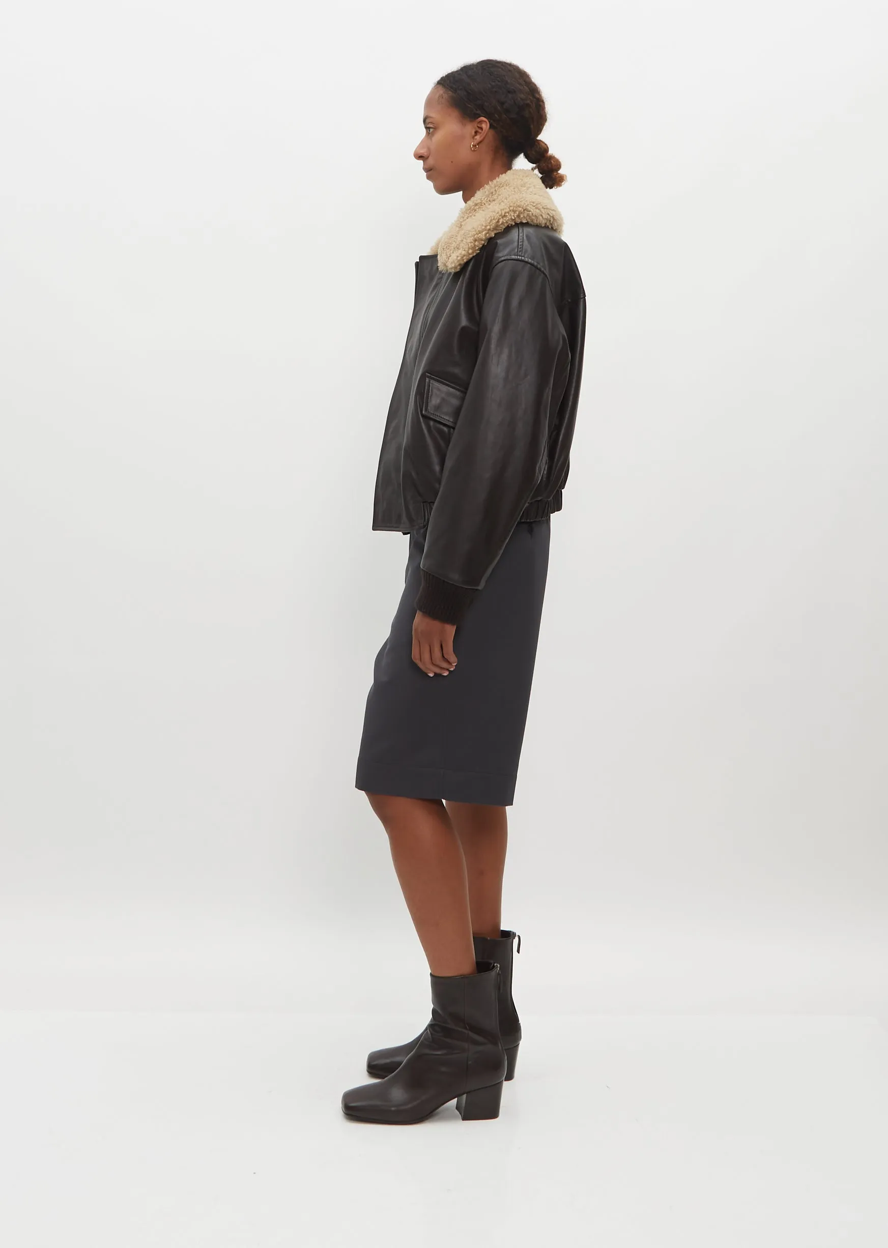 Shearling Collar Jacket