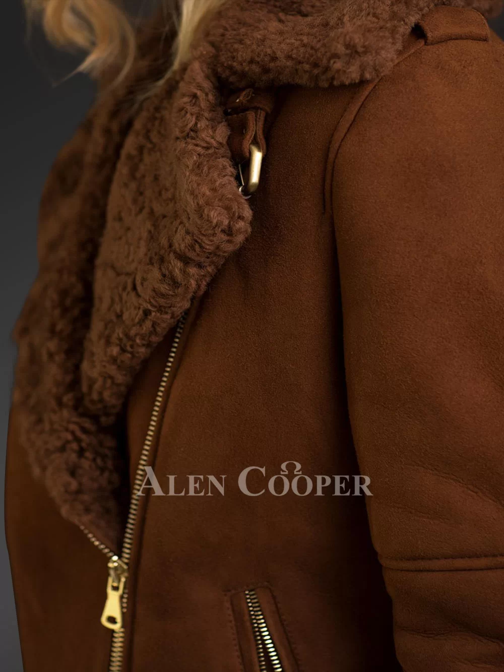 Shearling Jacket in Brown