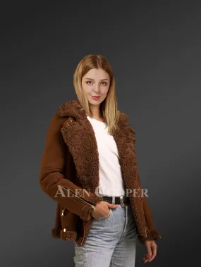 Shearling Jacket in Brown